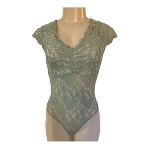 Polly & Esther Lace Body Suit size L